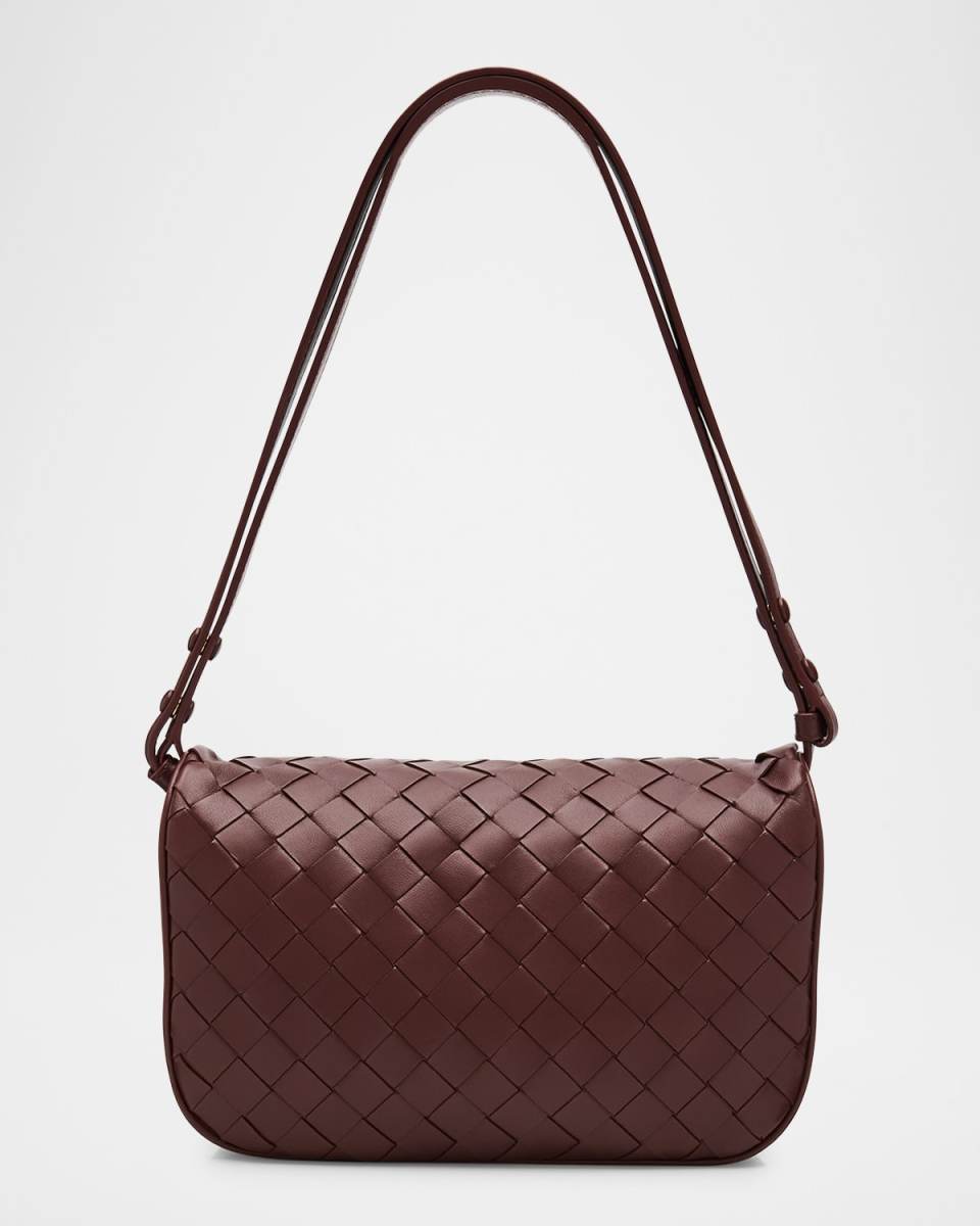 Intrecciato Puff Pouch Bag on Strap